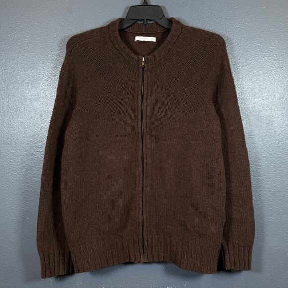 Number Nine 2 men’s brown wool full zip Japan sweater Avant Garde - Picture 1 of 16
